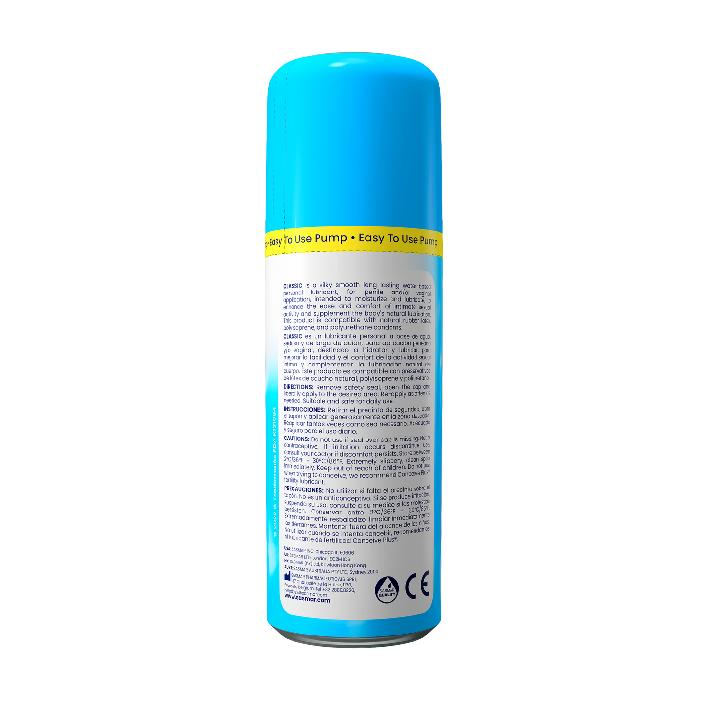 Sasmar Classic Personal Lubricant
