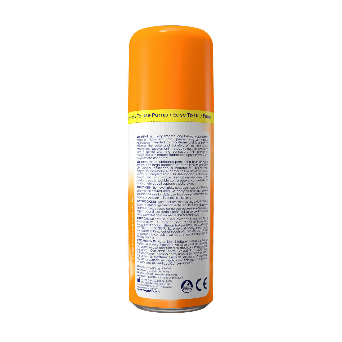 Sasmar Warming Personal Lubricant
